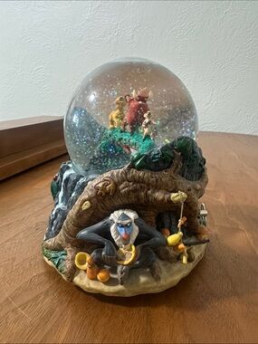 Vintage Disney The Lion King Musical Snow Globe